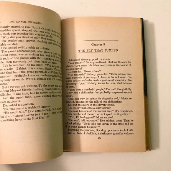 Vtg 1975 Doc Savage Man  of Bronze Superhero Kenneth Robeson Golden Press - Picture 14 of 16